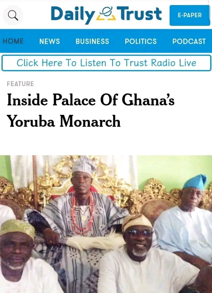 im_Kolins's tweet photo. This is how ev!l the Yorubas are. They rant and cry when Igbos in Ghana and South Africa installed an Igbo king, but they never talk about their own monarchs. Shâmeless people. 😆 https://t.co/ZRvOIesDgy