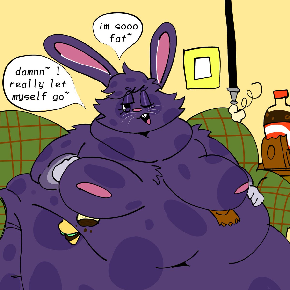 biggotegainer's tweet photo. [OLD] commissions for a discord friend  of their ourple bnnuy oc :3 https://t.co/aZIhy73Gfa
