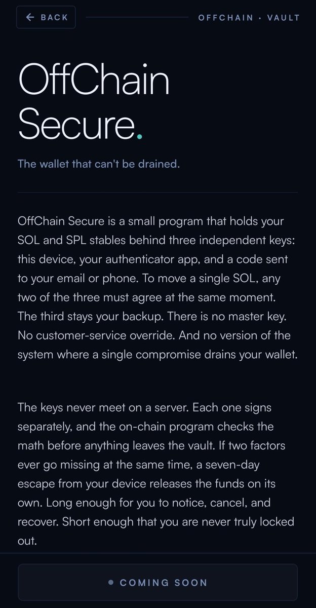 soldegen2200's tweet photo. @itsFoxCrypto If you are tired of hot wallets getting drained and cold wallets being inconvenient, @OffChainSol wallet Secure and NFC Key combo might be the answer. $Offchain wallet is a game changer. NFC tag going up for sale today in your $Offchain wallet https://t.co/HOVsNLnjK1
