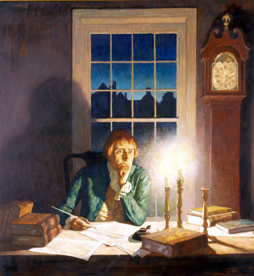 CLT_Exam's tweet photo. Thomas Jefferson in a letter to John Adams, Monticello, January 21, 1812:

"I have given up newspapers in exchange for Tacitus &amp; Thucydides, for Newton &amp; Euclid; &amp; I find myself much the happier." https://t.co/f3HGRXPZqi