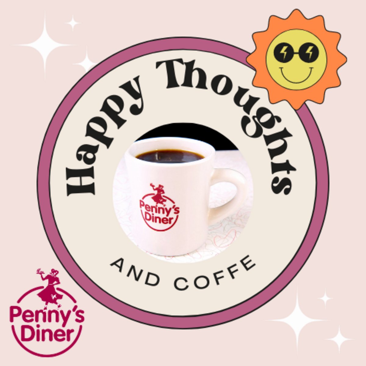 PennysVaughn's tweet photo. Let the sunshine in ☀️ with a fresh cup of coffee ☕ from Penny's Diner Vaughn! 😄 #coffee #PennysDiner #breakfast https://t.co/f60IQSLHTX