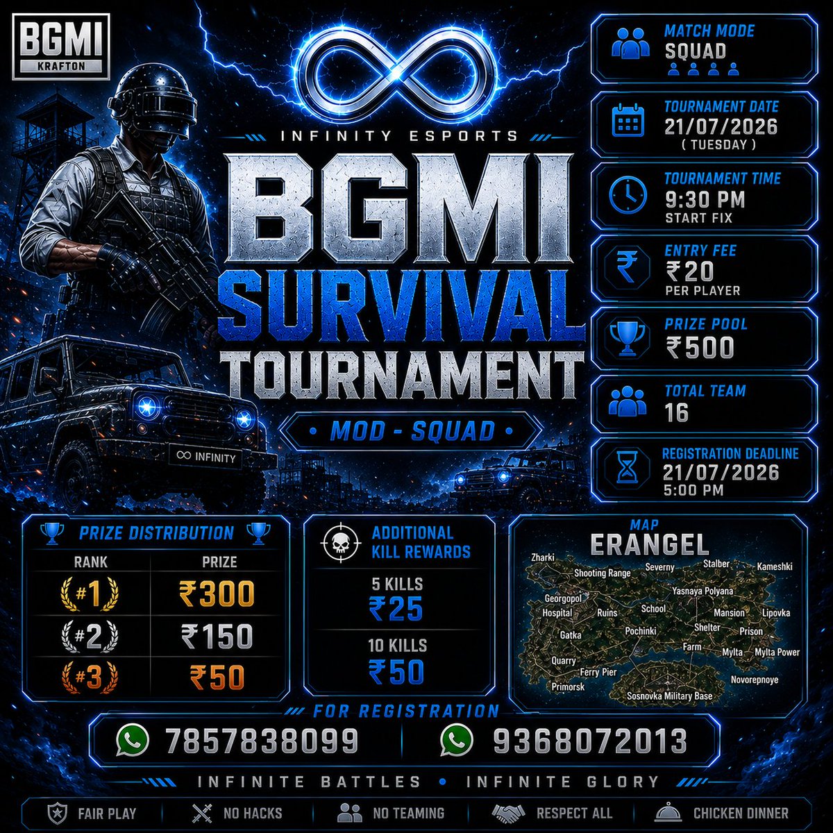 Infinityesport0's tweet photo. Register now and book you slot..
Limited slots available..😉 https://t.co/VETFmKN2P0