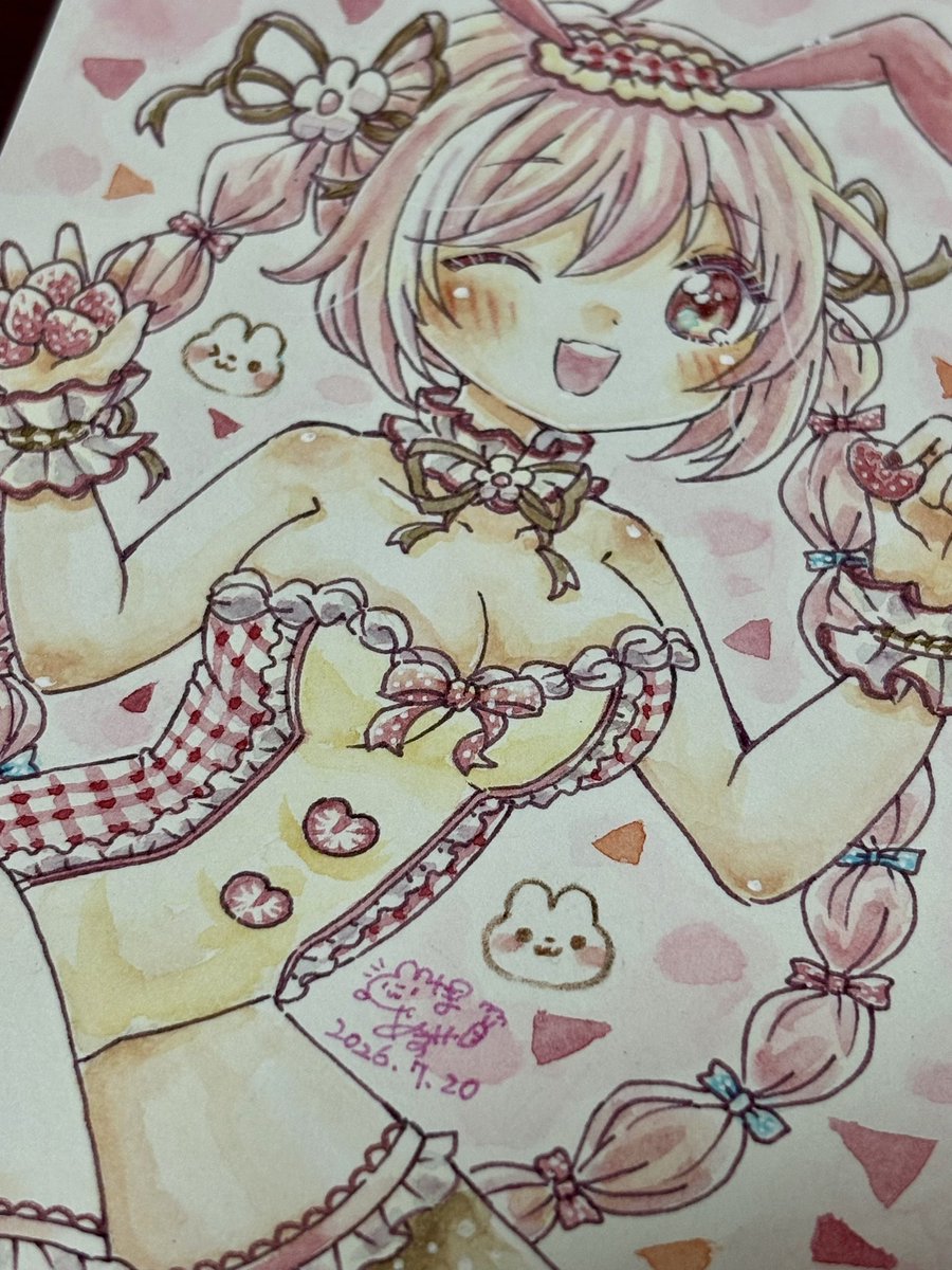 pink_aposuke's tweet photo. #バニフェス2Artsoup
ケーキなバニーちゃん https://t.co/YmUiQrtrO6
