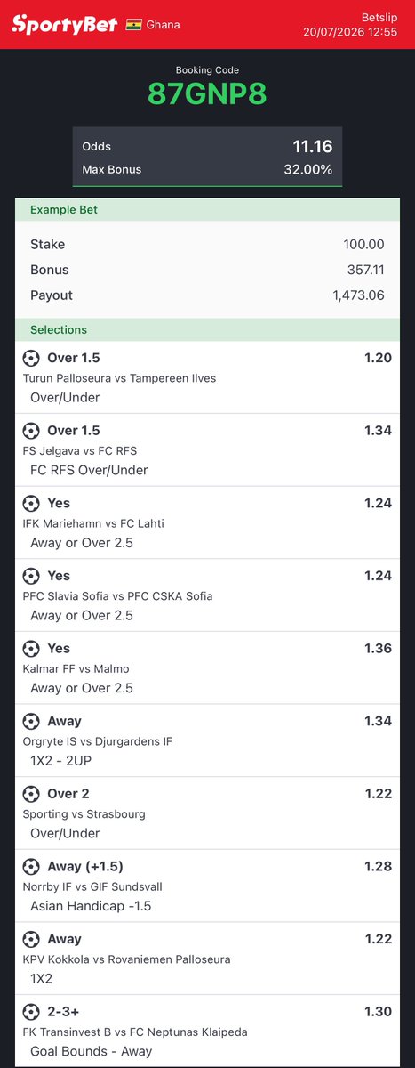 Analyst_365's tweet photo. 87GNP8 - 11 odds for the day 🔥 https://t.co/qT0R2s7XBJ