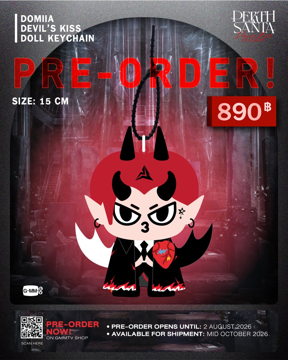 🐈] CEG GMM - DOMIIA DEVIL'S KISS DOLL KEYCHAIN - R$156 + fretes