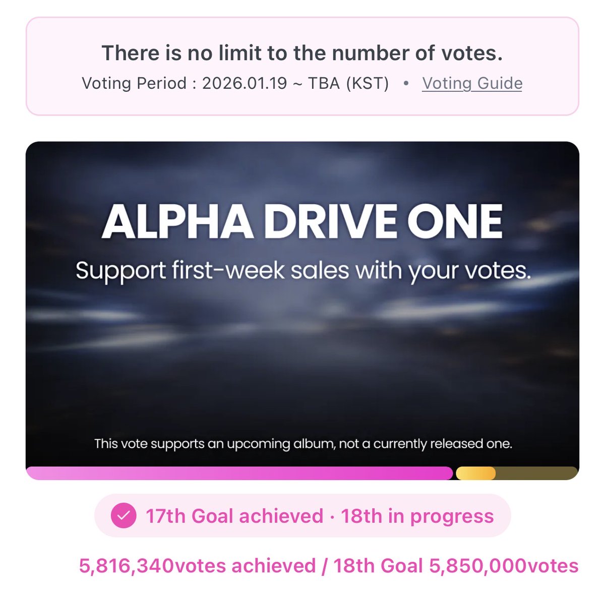 ALD1VOTINGTEAM's tweet photo. [📢] VOTING REMINDER

ALLYZ, August is just around the corner - have we all been collecting yet!? 🗣️

If you have extra Fan Points on LiNC, don’t forget there is a 1st week album support poll! 
🗳️ https://t.co/FjTjKI5yfb

Don’t forget to cast votes daily on Kooky too so we can achieve 500 Melon streams for ALD1. 
🗳️https://t.co/o3sAHAJpW1

ALD1 AND ALLYZ, LET’S GOOOO! 🏁❤️‍🔥

#ALPHADRIVEONE #ALD1 
#알파드라이브원