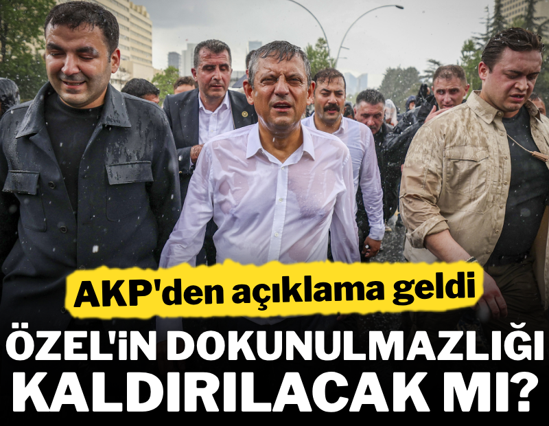 gazetesozcu's tweet photo. Özel'in dokunulmazlığı kaldırılacak mı? 
AKP'den açıklama geldi

https://t.co/7OnPsN9Fhr https://t.co/tHObH7j5pt