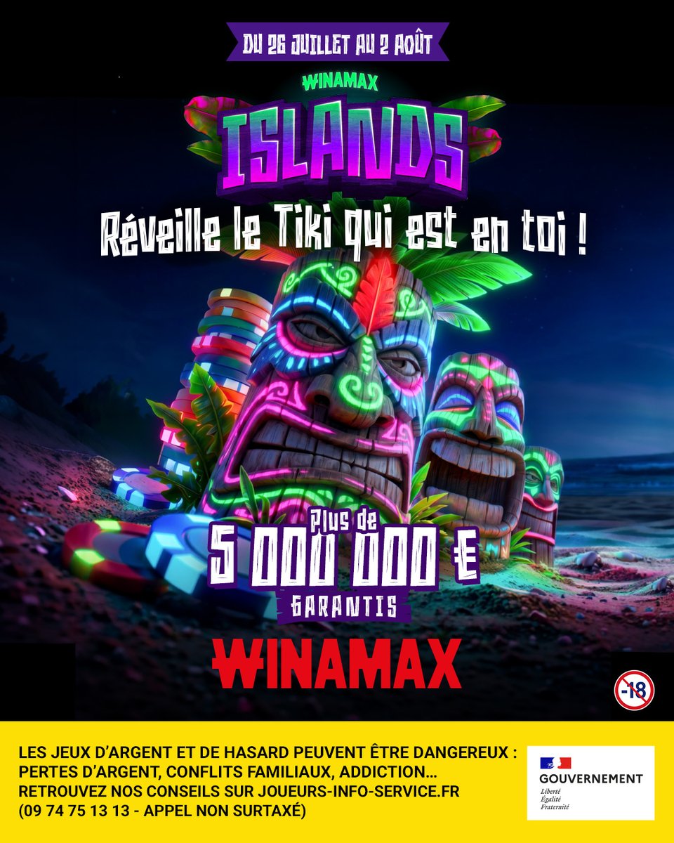 Winamax's tweet photo. 🏝️ On t'offre une chance de jouer un tournoi des Winamax Islands grâce à ce beau ticket 20 € à gagner.

🎁 Sur quelle île rêves-tu de vivre ?

✍️ Ta réponse + RT + Like + Follow et ton pseudo