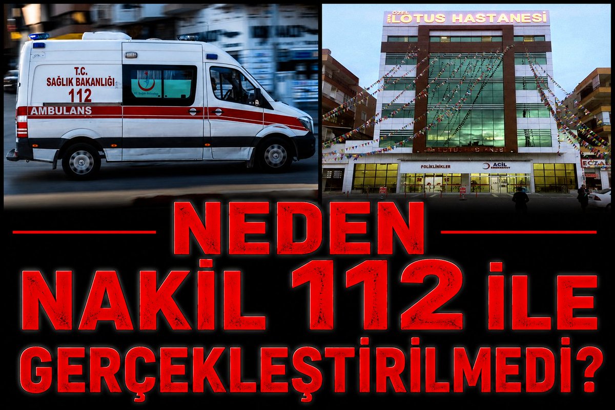 HAVADISSTV's tweet photo. 🚨 NEDEN 112 İLE NAKİL  GERÇEKLEŞMEDİ? 

GENÇ ANNE, HARRAN ÜNİVERSİTESİ TIP FAKÜLTESİ HASTANESİ'NE ULAŞTIĞINDA ZATEN HAYATINI KAYBETMİŞ MİYDİ? 

ŞANLIURFA KAMUOYUNUN CEVAP BEKLEDİĞİ SORULAR HER GEÇEN GÜN ARTIYOR. 

İDDİALARA GÖRE HASTA, 112 ACİL SAĞLIK SİSTEMİ YERİNE HASTANENİN KENDİ AMBULANSIYLA SEVK EDİLDİ. BU SEVKİN HANGİ GEREKÇEYLE BU ŞEKİLDE YAPILDIĞI VE TÜM SÜRECİN MEVZUATA UYGUN OLUP OLMADIĞI KAMUOYU ADINA CEVAP BEKLEYEN EN KRİTİK SORULAR ARASINDA YER ALIYOR. 

YİNE İDDİALARA GÖRE HASTA, HARRAN ÜNİVERSİTESİ TIP FAKÜLTESİ HASTANESİ'NE KALBİ DURMUŞ ŞEKİLDE ULAŞTI VE UZUN SÜREN TÜM MÜDAHALELERE RAĞMEN KURTARILAMADI. 

EĞER BU İDDİALAR SORUŞTURMA SONUCUNDA DOĞRULANIRSA, SEVK SÜRECİNDEN TIBBİ MÜDAHALELERE KADAR TÜM AŞAMALARIN HUKUKİ VE İDARİ YÖNDEN AYRINTILI BİÇİMDE İNCELENMESİ GEREKECEKTİR. 

YÜRÜTÜLEN ADLİ VE İDARİ SORUŞTURMANIN ŞEFFAF BİR ŞEKİLDE SONUÇLANDIRILMASI, VARSA İHMAL VEYA KUSURU BULUNANLARIN HUKUK ÖNÜNDE HESAP VERMESİ, YOKSA DA KAMUOYUNDAKİ TÜM SORU İŞARETLERİNİN RESMİ AÇIKLAMALARLA GİDERİLMESİ GEREKMEKTEDİR. 

VİCDANLAR SUSMUYOR... ŞANLIURFA  KAMUOYU CEVAP BEKLİYOR. 
@tebkurumsal @taeb_official  
@Tabip_Sen 
@RTErdogan @_cevdetyilmaz @drmemisoglu @hasansildak @aefakibaba @bybekirbozdag @ahusta07 
@saglikbakanligi @tcbestepe @TC_icisleri @csgbakanligi 
@ErhanBerkDR