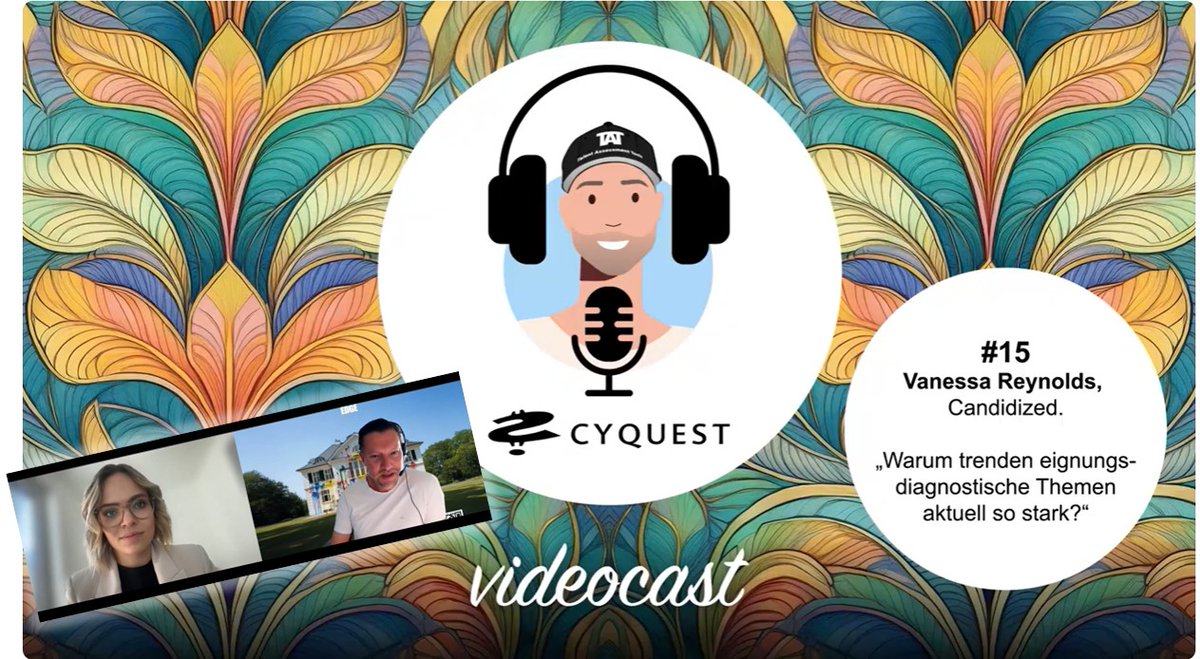 recrutainment's tweet photo. Recrutainment Videocast #15: Warum trenden eignungsdiagnostische Themen so stark, Vanessa Reynolds?

https://t.co/y0Ka5sK1Mi https://t.co/2rv5aSbWJF