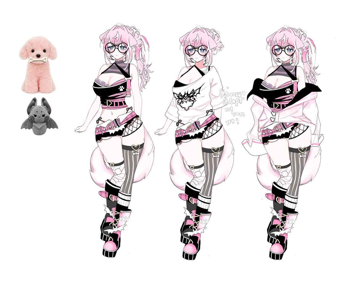 wimsywhim's tweet photo. puppy-bat adopt ☕️🖤 
info below!

♡ 3 versions! 
RTs appreciated 🙏 https://t.co/pHNxxRF3z6