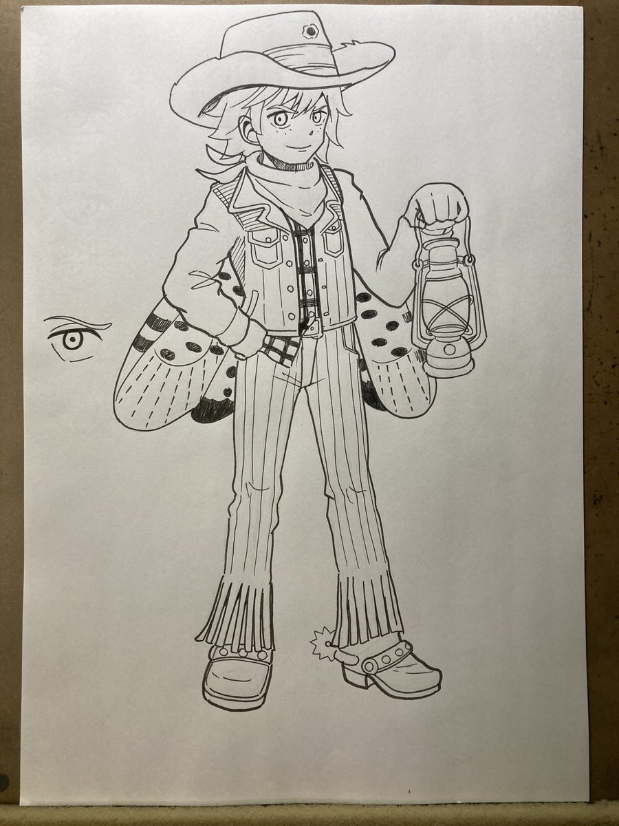 _harappa_'s tweet photo. オリキャラ線画【スポッド】
ランタンフライ（ハゴロモ科の昆虫）族の少年。 https://t.co/5PSaSJeVVI