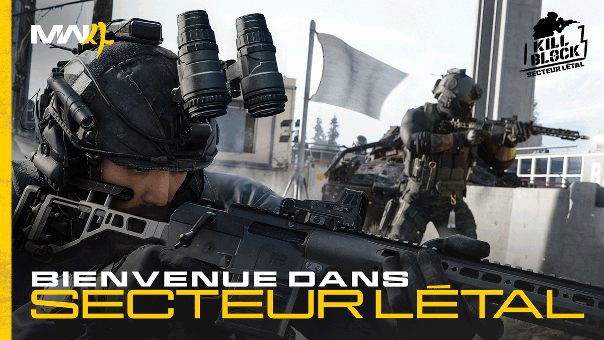 CallofDutyFR's tweet photo. Bienvenue dans Secteur létal, une arène de combat modulaire à tir réel réaménagée avant chaque partie qui crée des centaines de configurations uniques.
Découvrez-la en détail, ainsi que le Multijoueur adaptatif de Call of Duty : Modern Warfare 4 et plus encore sur le #CODBlog 👇 https://t.co/3RPT9GkvAr