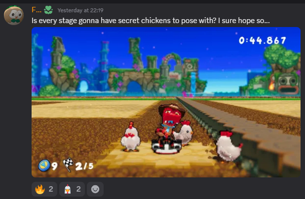 PlaytonicGames's tweet photo. Why did the chicken cross the road? 🐔 

They wanted to invade our Discord! - https://t.co/aGEeYPz4IG https://t.co/53aiGHmc7v