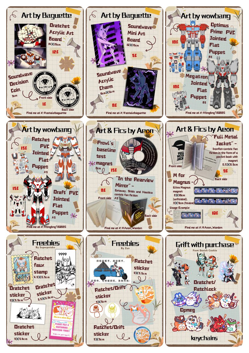Superpotako's tweet photo. Tfnation2026~gogogo!❤️‍🔥❤️‍🔥❤️‍🔥
Here are the catalogues form me and my friends!
I'm so excited to see everyone🥹see you at TFN!
#TFNation #TFN #transformers #mtmte #fanart https://t.co/2aW5gBdXv5
