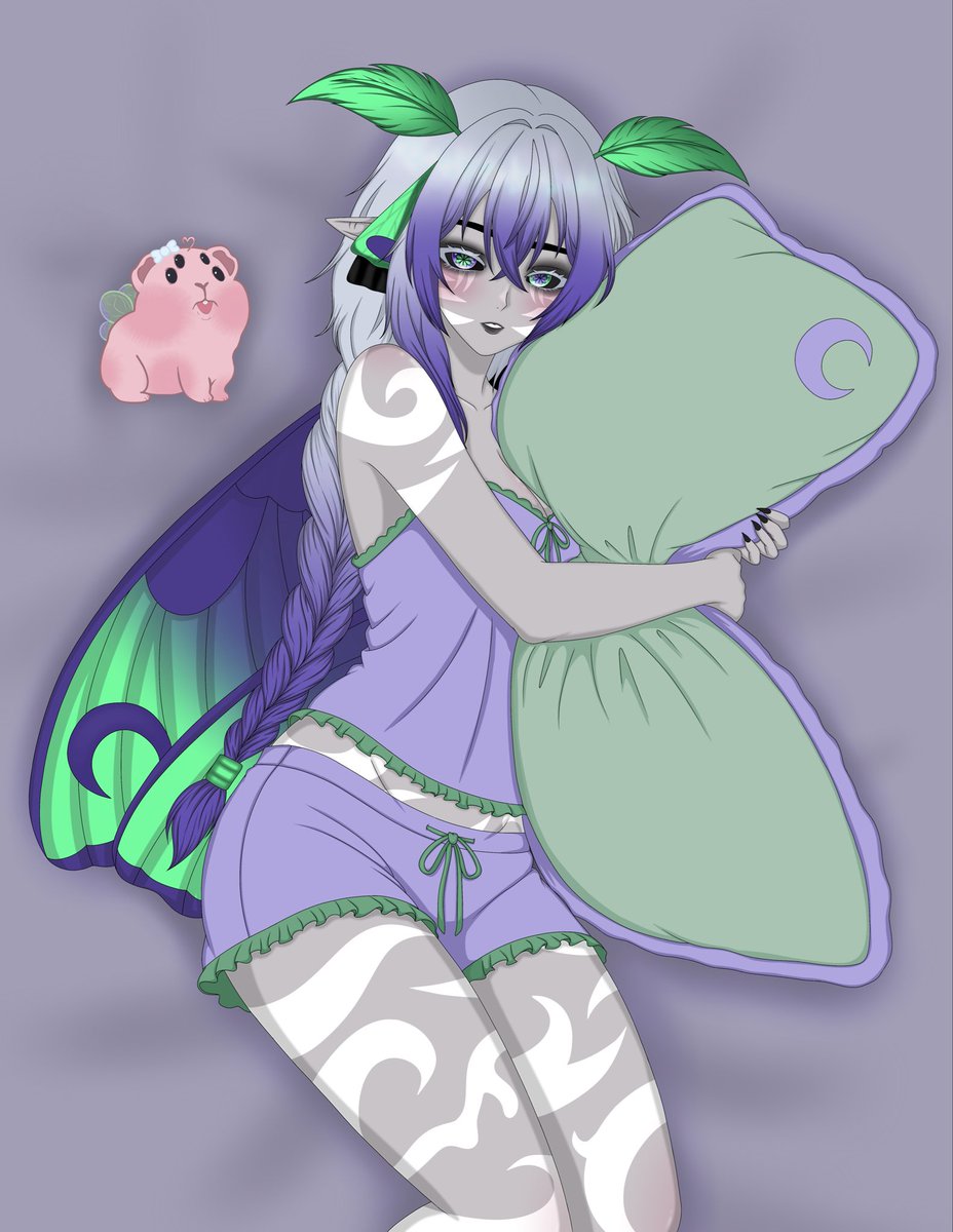 morinoke_vt's tweet photo. Finished art piece from yesterdays Fae Atelier! https://t.co/FtMvoqss3T