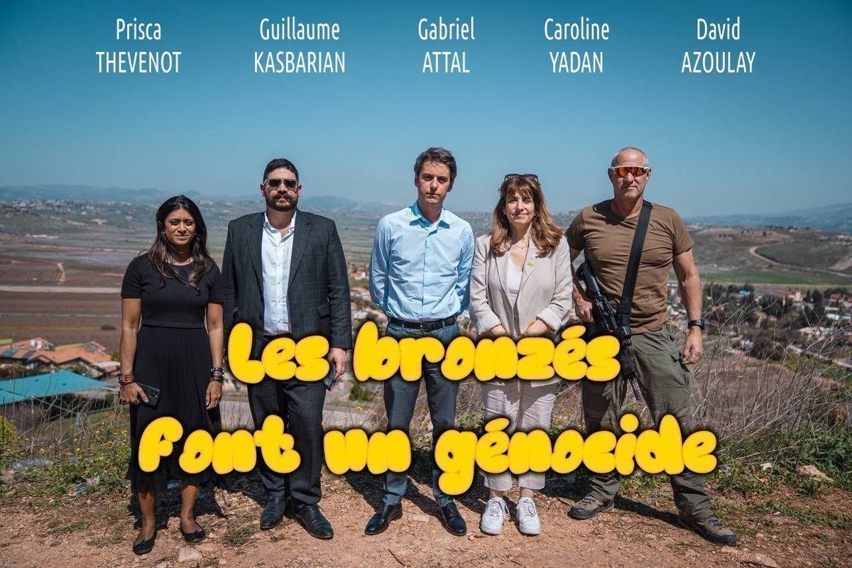francescaventu5's tweet photo. @GabrielAttal Parce qu'elle soutient la loi fasciste Yadan et le génocide comme toi https://t.co/i0FTl2jcev