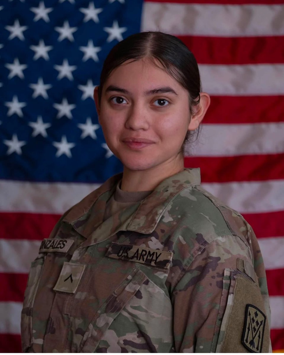 TeamTrump47's tweet photo. 🚨 Heartbroken: Army Private Isabella Gonzales, 19, Killed in Iranian Strike
The Pentagon confirms Private Isabella Gonzales from Carrollton Texas was killed in the attack on US positions in Jordan.

She was only 19 years old. She answered the call to serve and gave her life for this country🇺🇸. 

Prayers for her family, her fellow 
soldiers, and everyone still in danger over there.