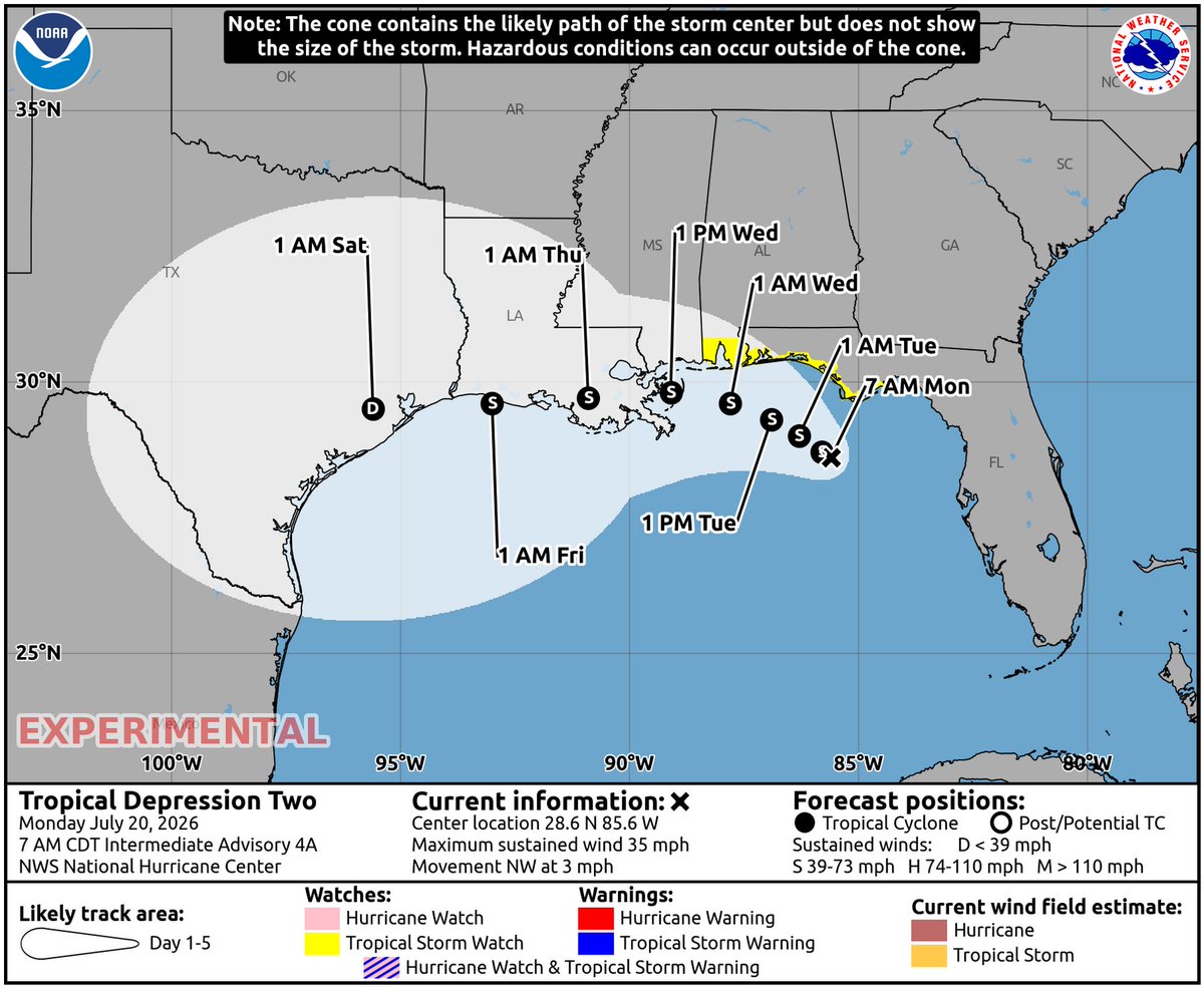 slfpaW's tweet photo. The SLFPAW is actively monitoring Tropical Depression Two, and we are making preparations to respond as necessary to the potential impacts.

For updates on our activities and any potential gate closures you can follow our social accounts or visit https://t.co/KeODBakOG6 for current status or to sign up for text alerts.
