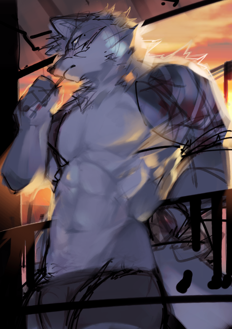 yamamomo_0940's tweet photo. ラフ🌇 https://t.co/zrw2M0Nulu