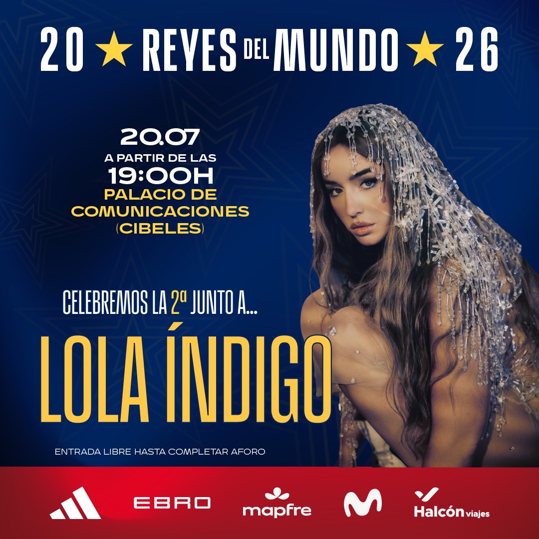 SEFutbol's tweet photo. @arde_bogota @AnaMenaMusic Pasó de ser la 𝘯𝘪𝘯̃𝘢 𝘥𝘦 𝘭𝘢 𝘦𝘴𝘤𝘶𝘦𝘭𝘢 a la que ya 𝘯𝘰 𝘲𝘶𝘪𝘦𝘳𝘦 𝘯𝘢́.

Te canta, te baila, todo lo hace bien. Y sí, estará con nosotros celebrando la #CopaMundialFIFA.

😍 ¡Te esperamos, @lolaindigomusic! 

#VamosEspaña https://t.co/xzzsTBJGmS