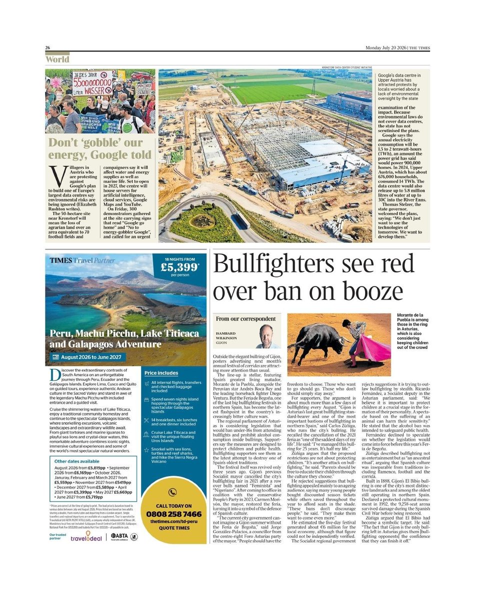 ricardovetus's tweet photo. Hoy en @thetimes 👇🏽 https://t.co/ASXRbZan5i
