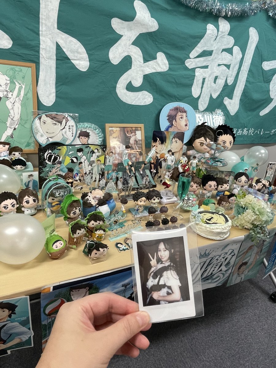mioclz's tweet photo. あんぬちゃん、及川徹さんのお誕生日お祝いしてきたよ🩵 https://t.co/RefATcR5sa