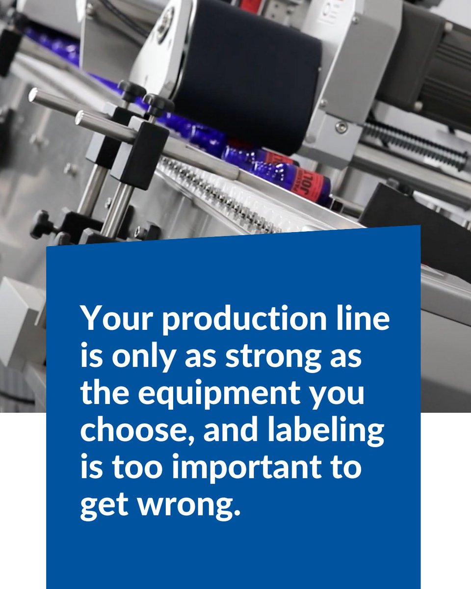 PACKLEADERUSA's tweet photo. The right labeling equipment should fit the way your production line actually runs.

From label placement to speed, changeovers, and line fit, every detail matters when consistency is on the line. Choose equipment that keeps production moving. https://t.co/8xPgBM8ici