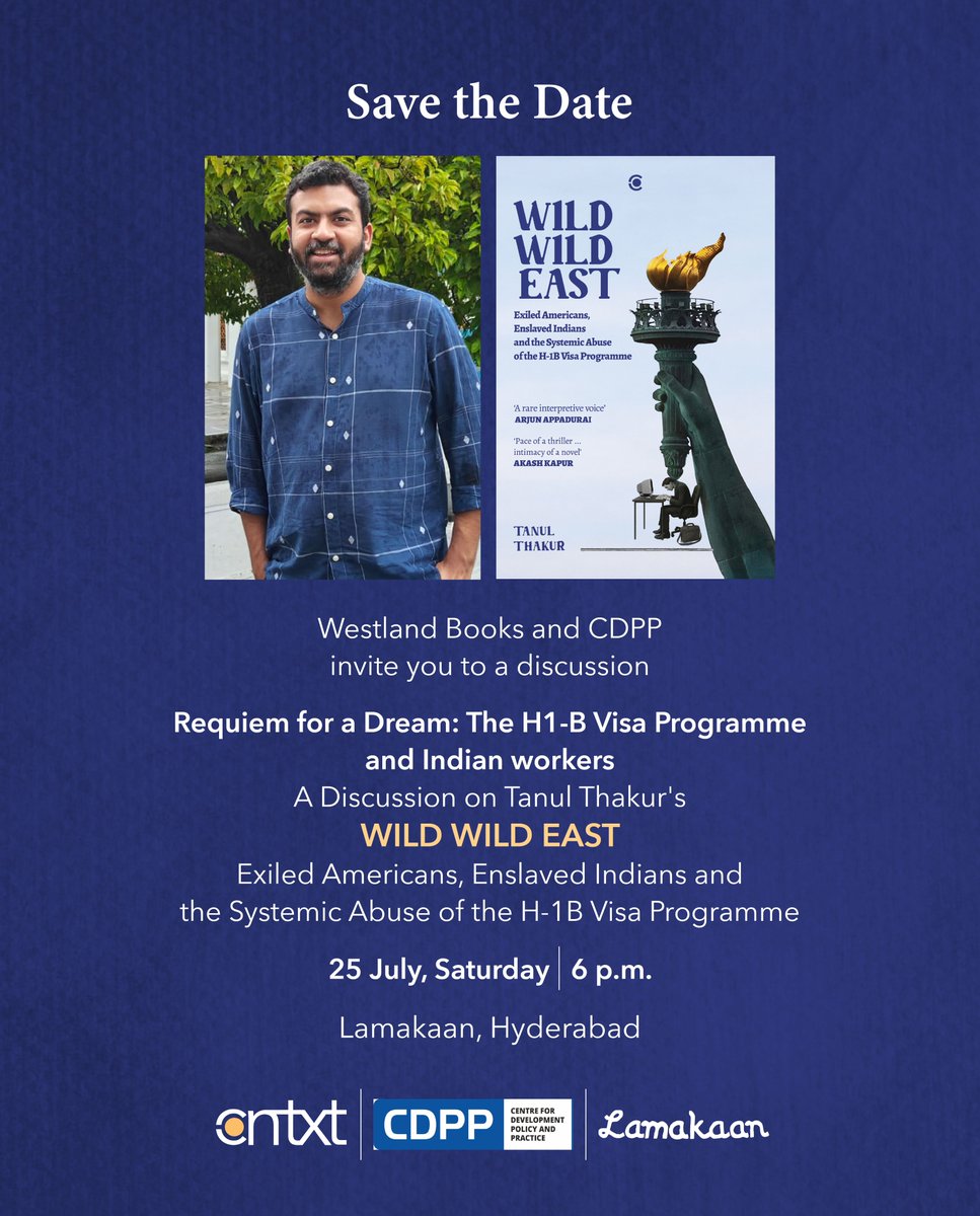 WestlandBooks's tweet photo. Wild Wild East is coming to Hyderabad this coming weekend!

Join us on 25 July at Lamakaan.

@Plebeian42  @ContextIndia https://t.co/7lfROMfTeL