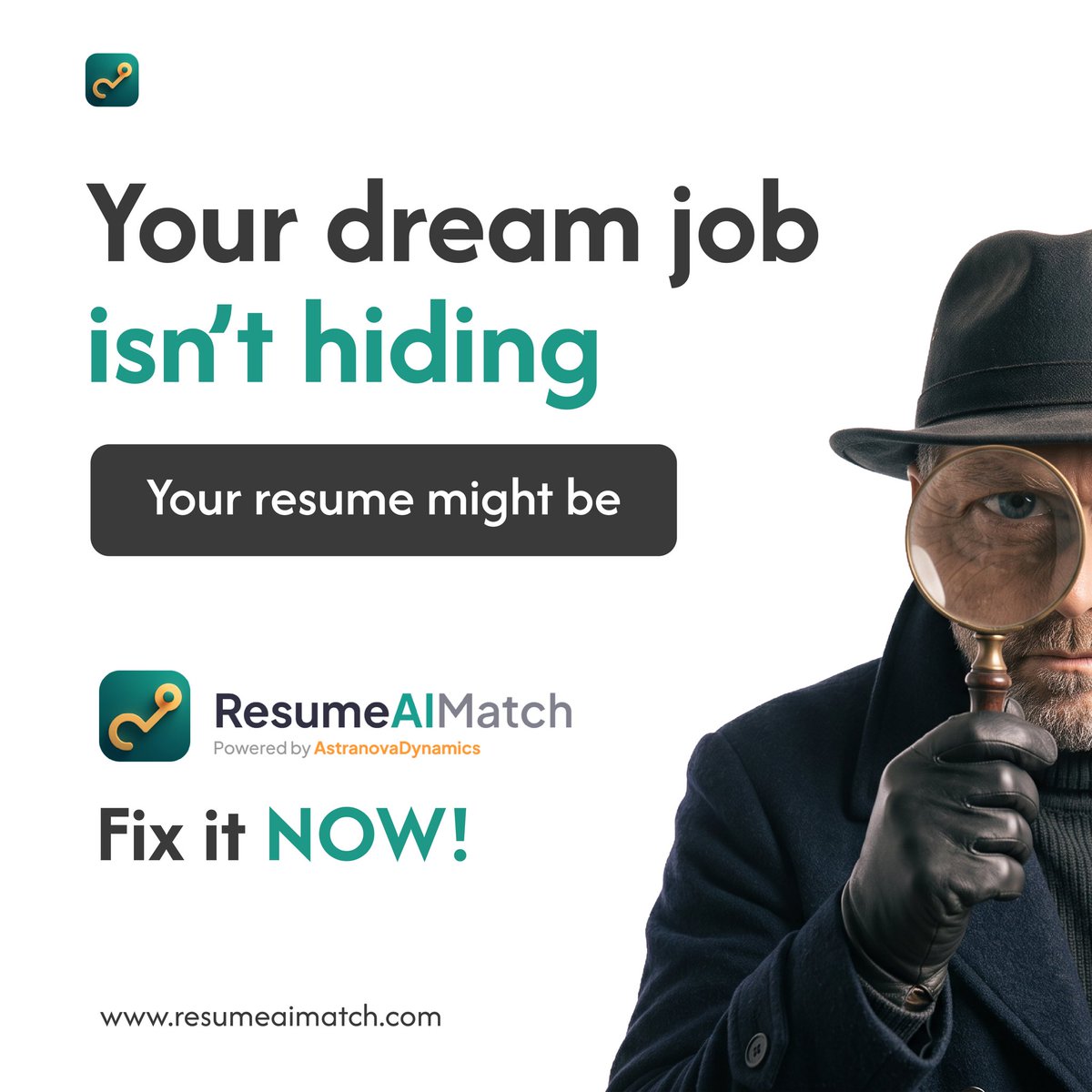 ResumeAIMatch's tweet photo. Your dream job isn't hiding. Your resume might be.Optimize your resume with ResumeAIMatch: ATS optimisation,Interview predictions &amp; insights,Job description matching,20+ country standards&amp;Apply for jobs.
Unlock your dream job.
#ResumeAIMatch #JobSearch #CareerGrowth #ATSResume https://t.co/OwDf66Rnyh