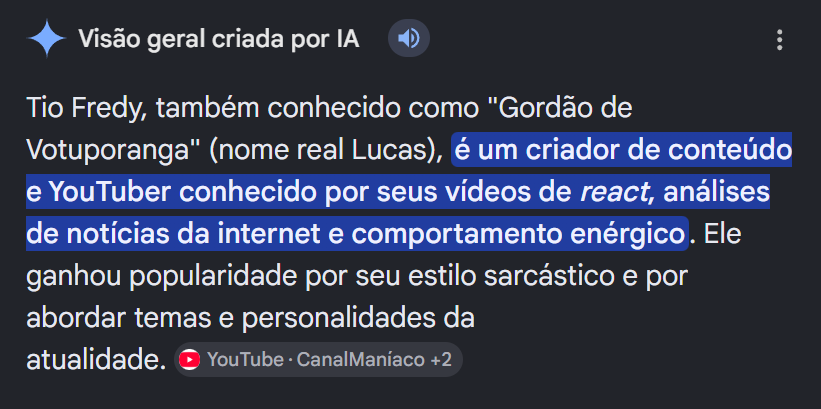 purez4's tweet photo. A IA do Google conhece mesmo as pessoas @TioFredy2 https://t.co/5bKJkSw6RF