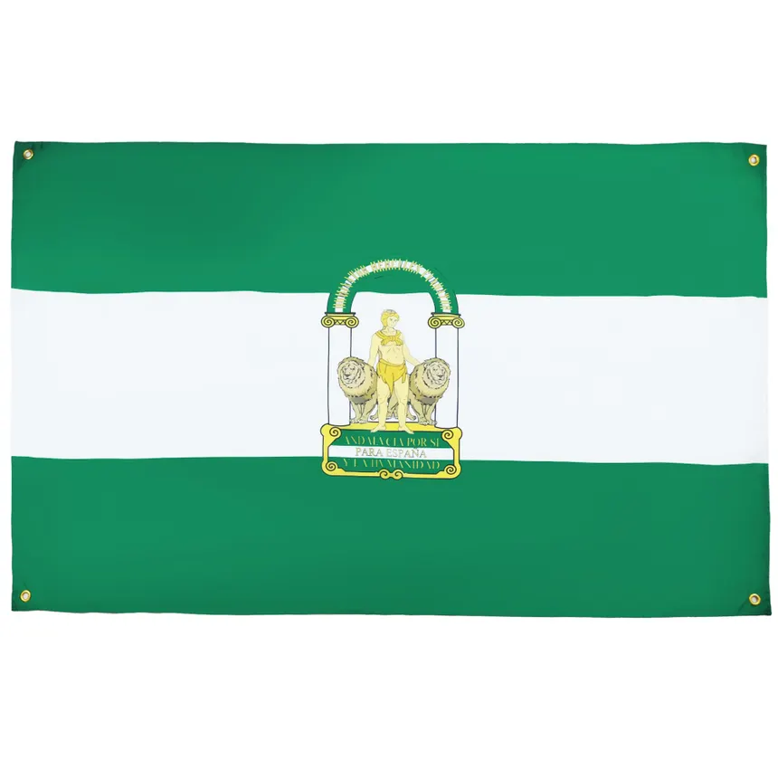 WBoerger's tweet photo. @incomplete1511 @adamemedia1 People with more than 2 brain cells know that it's nothing to do with Palestine.  It's the flag of Andalusia.  In Spain. https://t.co/KaUzLfeK34