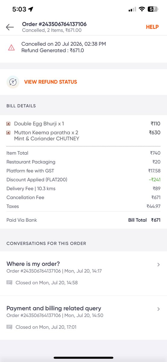 MannManandhar's tweet photo. @Swiggy @SwiggyCares when are you refunding my money. I was told 2 hours first, then after 2 hours, your representatives said 4 hours. Now it’s been 4 hours also. Now what?? https://t.co/SyzUb3Z4i6