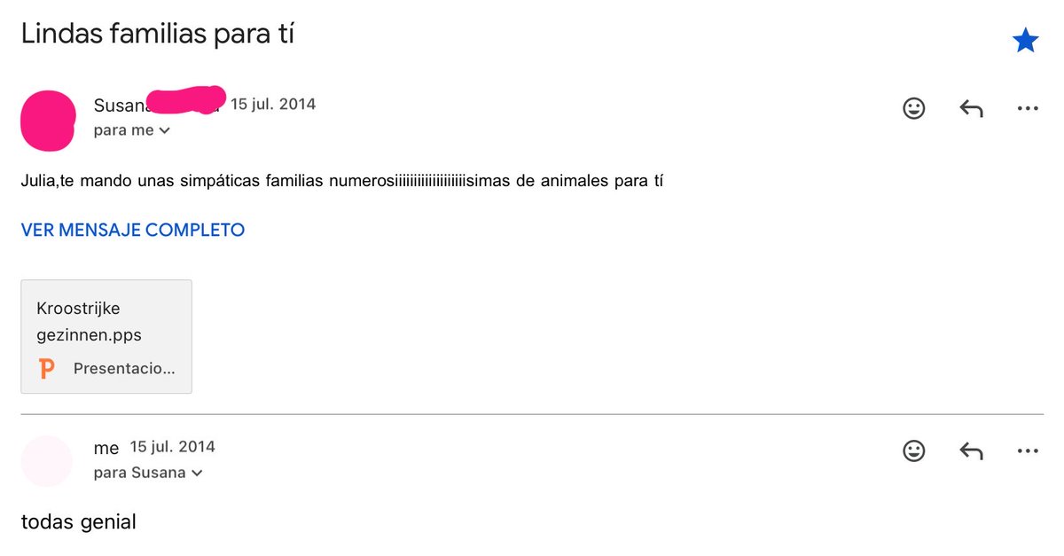 jschapiro_'s tweet photo. lpm encontré un mail que me mandó mi abuela en 2014 https://t.co/Uybdn3Z6Pn
