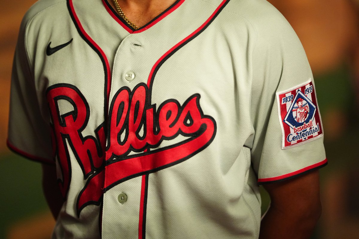 matt_breen's tweet photo. The uniforms the Phillies will wear for the Field of Dreams Game on August 13 https://t.co/vnnEie0izZ