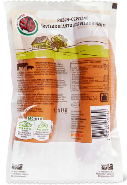 rappel_ch's tweet photo. #RecallSwiss - Rappel: Migros procède au rappel du produit «IP-Suisse Cervelas géant» en raison de la présence d'un allergène non déclaré, à savoir le lait :
https://t.co/cIoPVUoITw
@BLV_OSAV_USAV https://t.co/womp0DwIVN