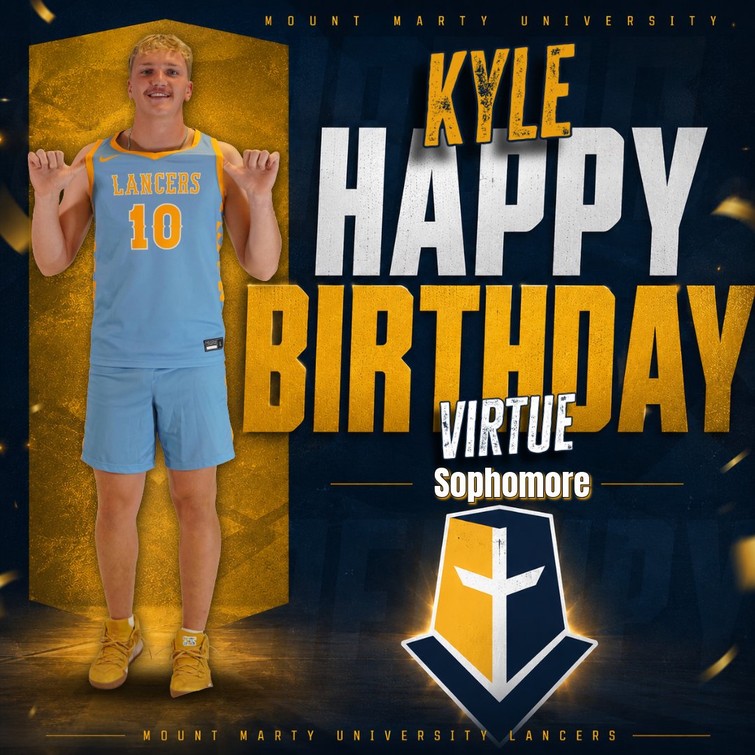 MMULancersMBB's tweet photo. Happy birthday to the sophomore, Kyle Virtue!!!🎂 https://t.co/lF0gXy4LUw