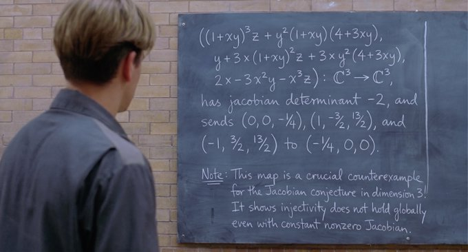 RudolfDang's tweet photo. Everyone talking about tje Jacobian Conjecture today and the main coin is at +1m, but it seems most people havent realized yet that all the AI people posting a new AI meme template.

Its the perfect meme for the narrative.

Its called "The Blackboard".

https://t.co/1XkVindZwr https://t.co/tpD1dwvO5o