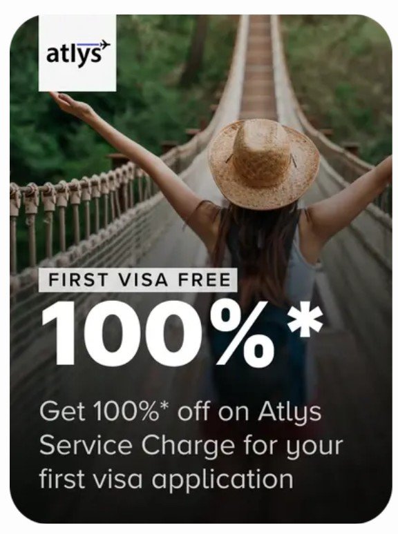 iSatishAgarwal's tweet photo. 🚨"FIRST VISA FREE Offer" on atlys ✈️
🔥100% Off upto ₹10000 🥳

💳Courtesy NeuCard ✨

💰Available in Neu app under "Travel Offers"
💰Valid for both HDFC & SBI NeuCards

Like ❤️ n Repost ♻️ if useful
#CreditCard #CCgeek #NeuCard #atlys

Disclaimer:
-Check the tncs carefully. DYOR