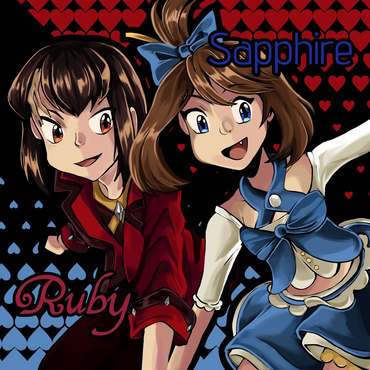 reasemix's tweet photo. Ol franticshipping drawing I love them ❤️💙
#Pokespe #PokemonAdventures #PokespeRuby #PokespeSapphire #Franticshipping https://t.co/R8PbU5ik91