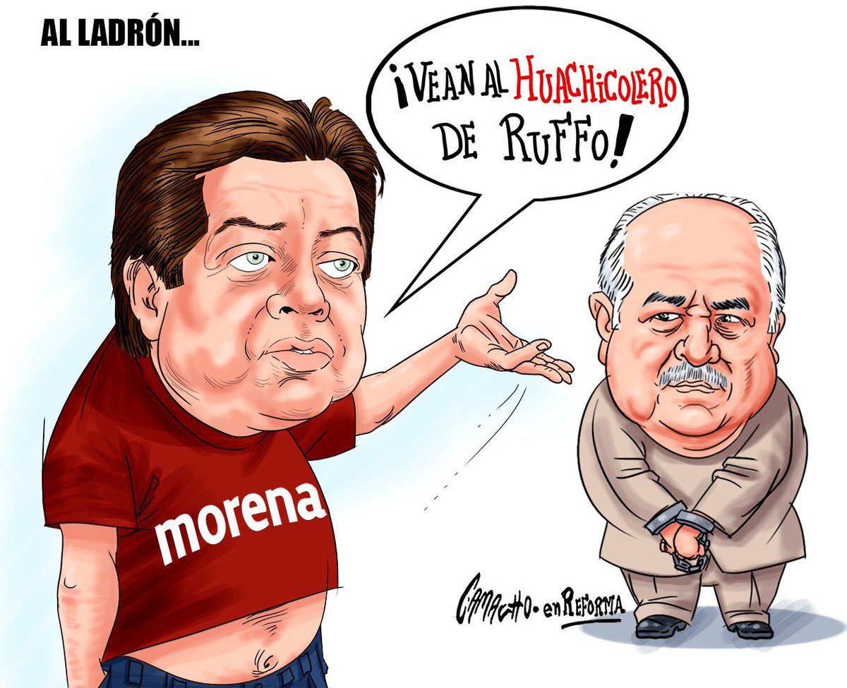 Reforma's tweet photo. Al ladrón... Por @CartonCamacho en @Reforma https://t.co/CNLp8jnZEy