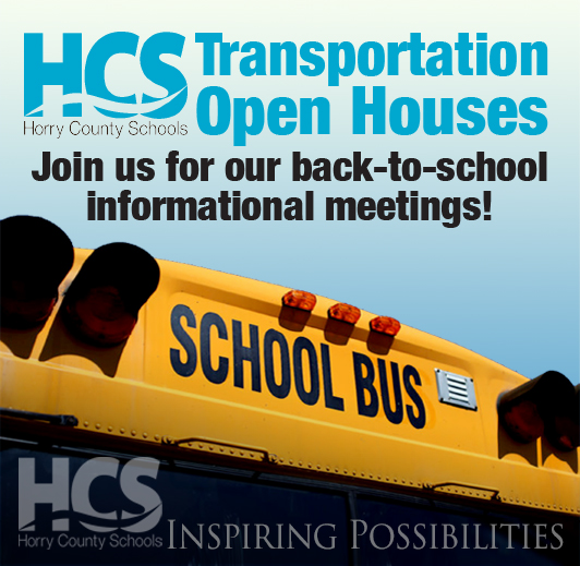 HCSInfo's tweet photo. Horry County Schools will host Transportation Day on Thursday, July 30, to help families confirm or update student bus transportation information before the start of the 2026-27 school year.
Visit https://t.co/eYYARUaZYn for more information!
#hcsbacktoschool https://t.co/EOxo5DZB6S