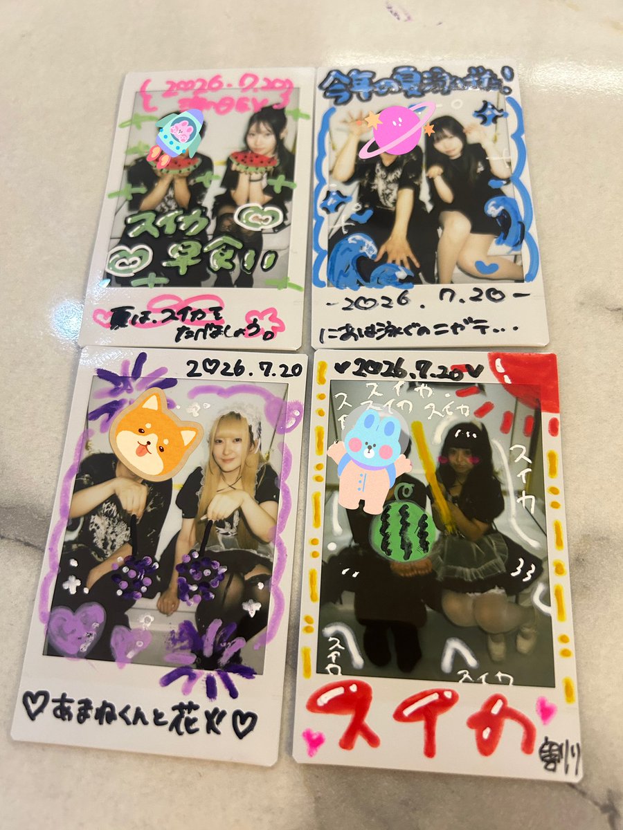 amane_315's tweet photo. 7/20 ラプシャトー本店
海の家EV3日目

駆け込みご帰宅

ようやくばんりさんとチェキ撮れてとても嬉しい😭😭😭😭😭

ブロマイドもお迎え🥰

今日はどうしても直接じゃないと伝えるのが難しいのがあったので急遽でしたが楽しかったです。

次に会う時はいっぱいお話しましょう〜 https://t.co/YcEPv1lryK