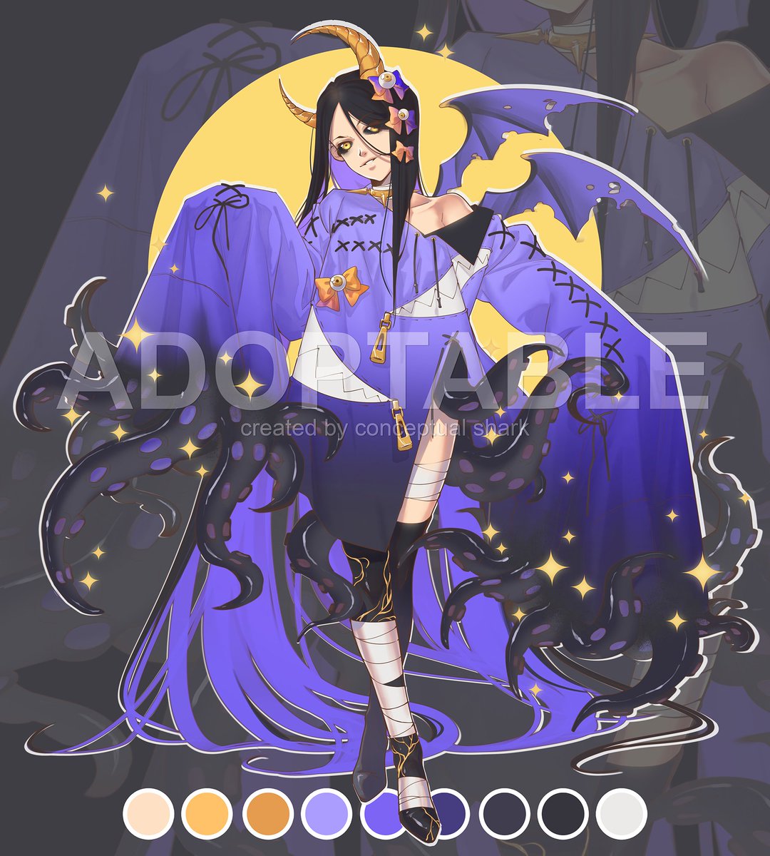 Shark_s_Adopt's tweet photo. 🌌 Sweet Nightmare
#adopt #adoptable #characterdesign #ocdesign https://t.co/QEjyvO1gBr