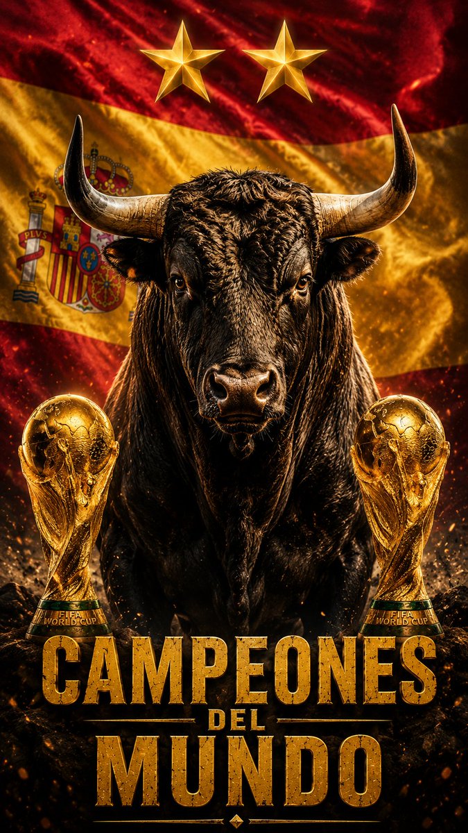 Nibiaiart's tweet photo. #España 
#copamundialdefútbol #CampeónDelMundo https://t.co/0tEDRiFrey