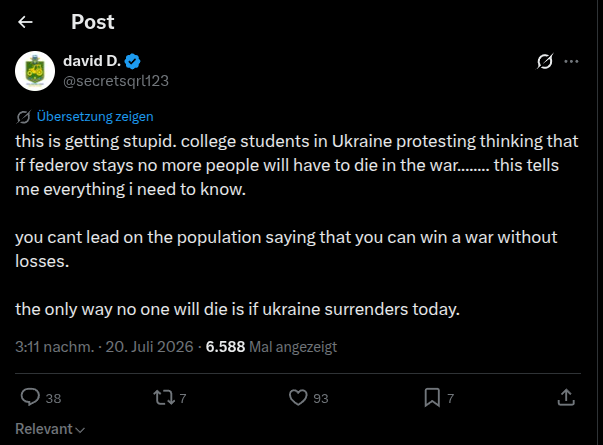 EiWasDann's tweet photo. This is some crazy shit. Like he has cornered himself into a corner. Like bat shit crazy.

May be some of my Ukrainian mutuals want to tell him one or two things?

Ping: @MargoGontar @Oksii33 @Jpod_art @BiankaB12 https://t.co/Dc5IDN9ada