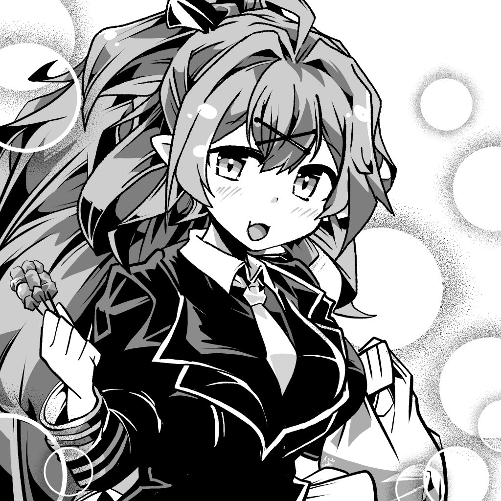 dodozom's tweet photo. 「幸せですね〜魔王さん！」
日常を謳歌することがいかに難しいのか、骨身に染みているグレイスが幸せを噛み締めてくれている。買い出しをしてちょっと買い食いして、本当にいつまでも二人の時間が続「噛み締めるほど美味しいですね！この焼き鳥！！」
えっ、うん…普通にそっちかぁ…
#クルスタ https://t.co/BZsQGgdtfH