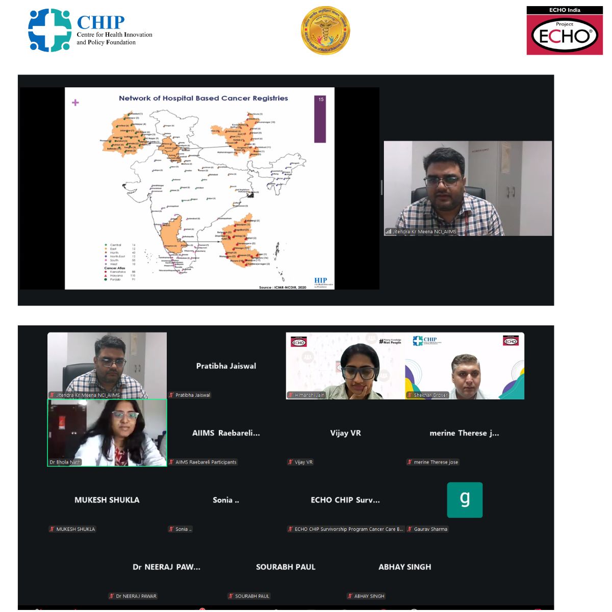 chipfoundation's tweet photo. A meaningful beginning to strengthening Cancer Survivorship Care in India. On 20 July 2026, we successfully concluded the inaugural session of the ECHO CHIP Cancer Survivorship Programme – Cancer Care Bharat for Medical Officers at AIIMS Raebareli. https://t.co/zK18FWyxBP