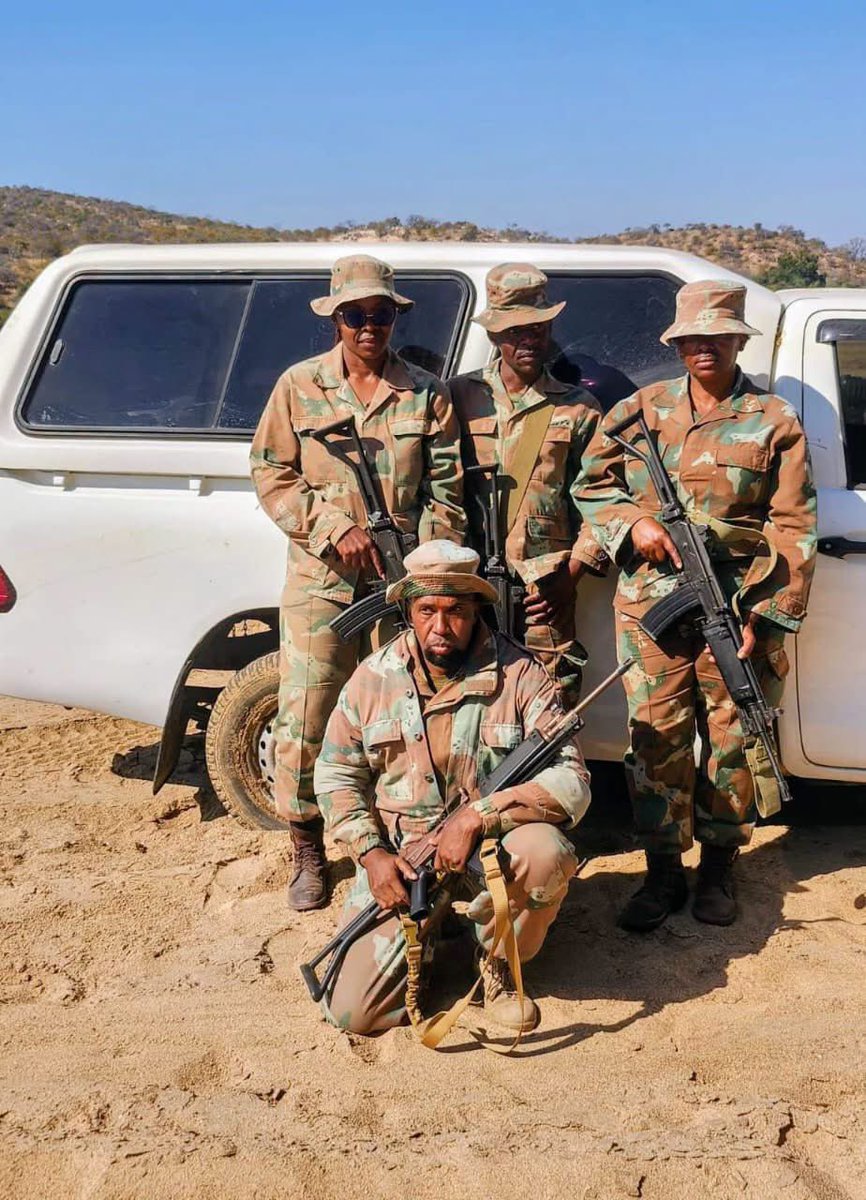 Abramjee's tweet photo. SANDF troops deployed under Operation PROSPER successfully intercepted a suspected stolen Toyota Hilux worth R636,600 and seized illicit cigarettes valued at R131,000 during separate border operations in Limpopo.

Suspects fled across the Limpopo River into Zimbabwe after allegedly opening fire on soldiers, who returned fire. 

The recovered vehicle was guarded overnight before being handed over to SAPS, while the illicit cigarettes were abandoned by suspects who fled on foot. 

The SANDF has commended the soldiers for their bravery and dedication in protecting South Africa’s borders.