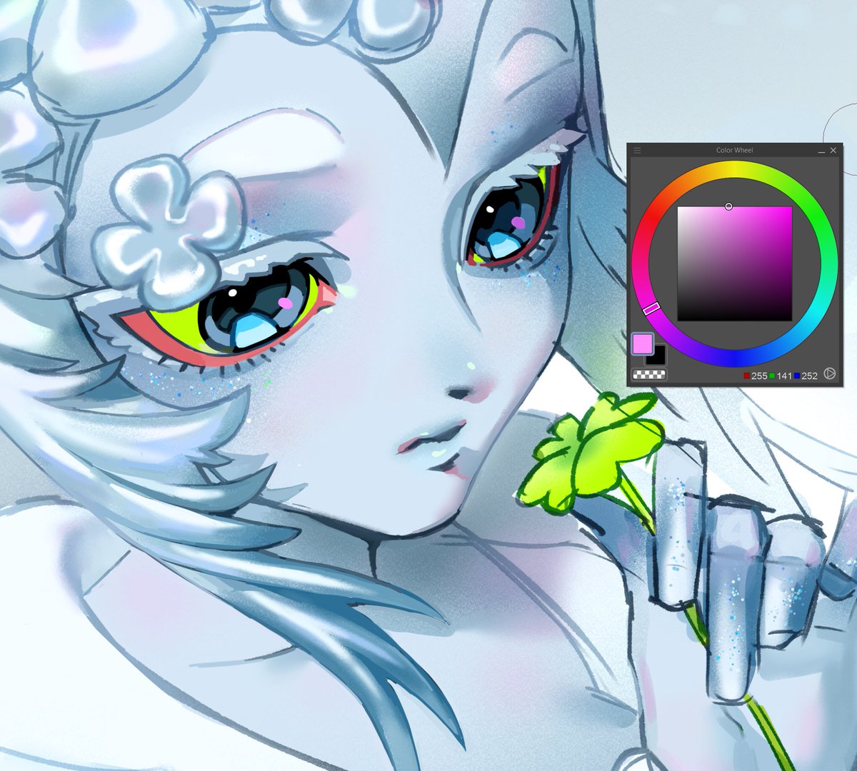 kwarwie's tweet photo. Wip in color ✿ https://t.co/1IP9Dl4Vlw